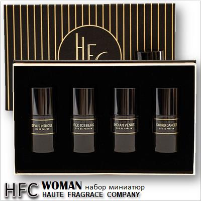 HFC Haute Fragrance Company Woman mini set 4 miniature